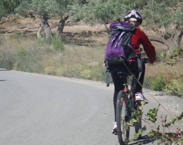 Ciclista por la via verde